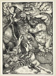 A Bride of Christ (A Violation of Belgium), Illustration from The Kaiser